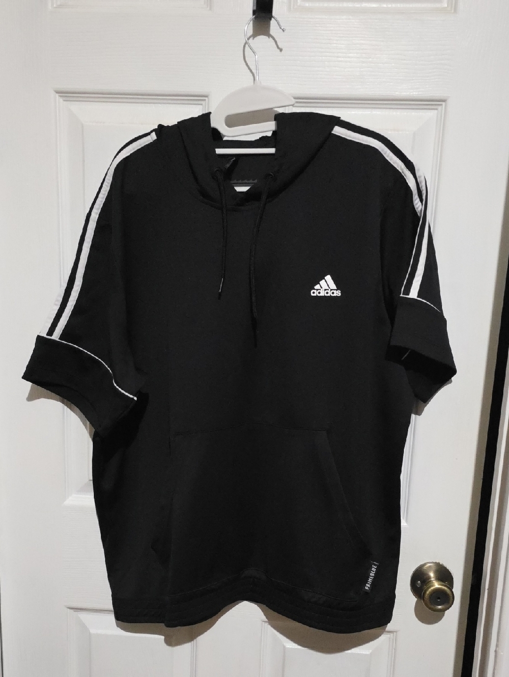 Adidas Men's Primeblue Shirt Sleeves Activewear Training‎ Hoodie.